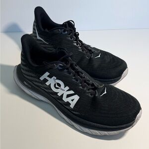 Hoka Mach 5 Shoes Mens Size 12 Black White ProFly+ Running Trainers 1127893